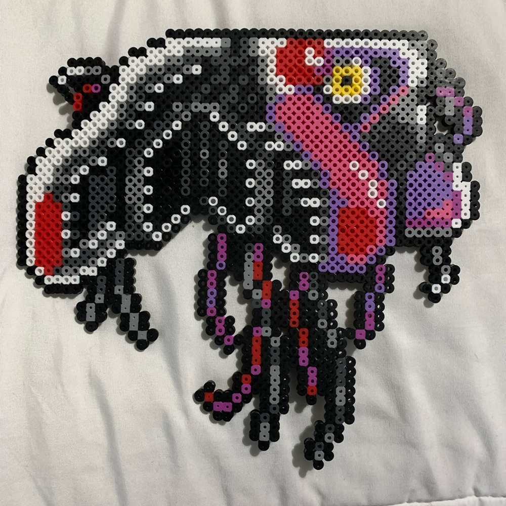 Five nights at Freddy’s mangle Perler art